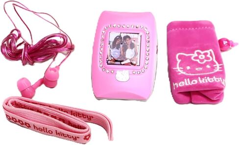 إطار الصور الرقمي Hello Kitty مقاس 1.5 بوصة ومشغل الصوت الرقمي مع تشغيل الفيديو - صغير الحجم ولطيف ومتعدد الوظائف للصور والموسيقى ومقاطع الفيديو in Kuwait