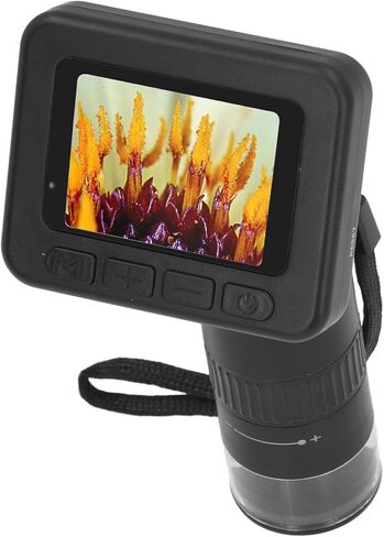 مجهر رقمي محمول، تكبير 1000X، شاشة IPS 2 بوصة، 32 ميجابكسل صورة 1080 بكسل، اتصال USB من النوع C، مع 8 مصابيح LED قابلة للتعديل، لمراقبة مصنع المجوهرات in Kuwait