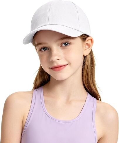 Kids Baseball Cap Toddler Hat for Boys & Girls Adjustable Cotton Sun Visor Hats for Sport Daily Wear in Saudi Arabia