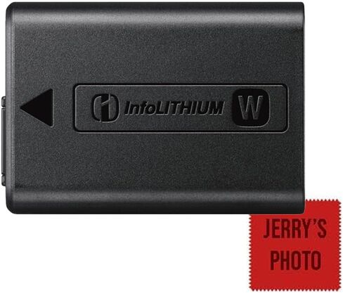 Sony NP-FW50 Lithium-Ion Rechargeable Battery Bundle with Microfiber Cloth for A6400, ZV-E10, A6100, A6500, A7S II, A7R II & More (Bulk Packaging) in Kuwait