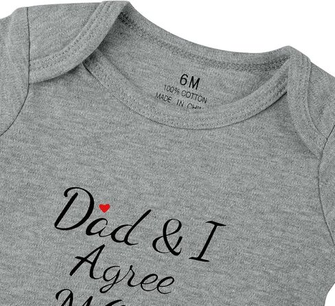 listery Mamas Boy Girl Baby Clothes I Love Mommy Baby Clothes I Agree Mom Is The Best Newborn Mothers Day Infant Bodysuit in Kuwait