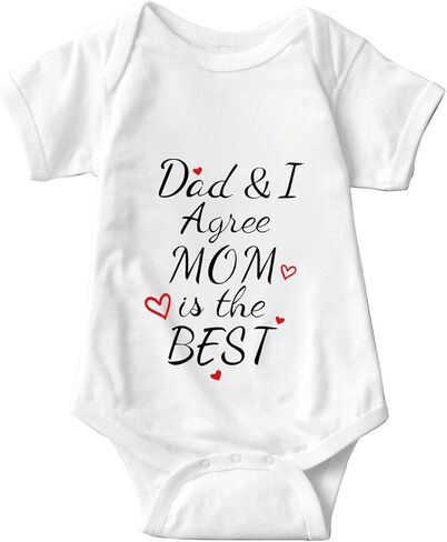 listery Mamas Boy Girl Baby Clothes I Love Mommy Baby Clothes I Agree Mom Is The Best Newborn Mothers Day Infant Bodysuit in Kuwait