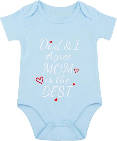 listery Mamas Boy Girl Baby Clothes I Love Mommy Baby Clothes I Agree Mom Is The Best Newborn Mothers Day Infant Bodysuit in Kuwait