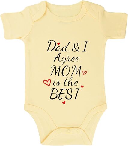 listery Mamas Boy Girl Baby Clothes I Love Mommy Baby Clothes I Agree Mom Is The Best Newborn Mothers Day Infant Bodysuit in Kuwait