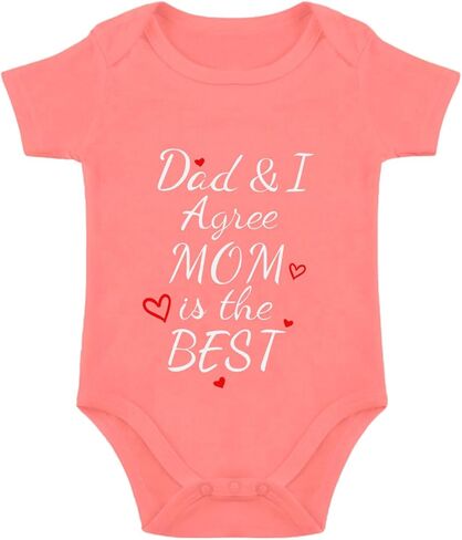 listery Mamas Boy Girl Baby Clothes I Love Mommy Baby Clothes I Agree Mom Is The Best Newborn Mothers Day Infant Bodysuit in Kuwait