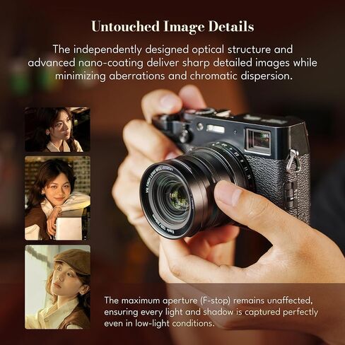 VILTROX TCL-X100VI Tele Conversion Lens Compatible with Fujifilm X100 Series, X100,X100V,X100VI,X100F,X100S Cameras (Black) in Saudi Arabia