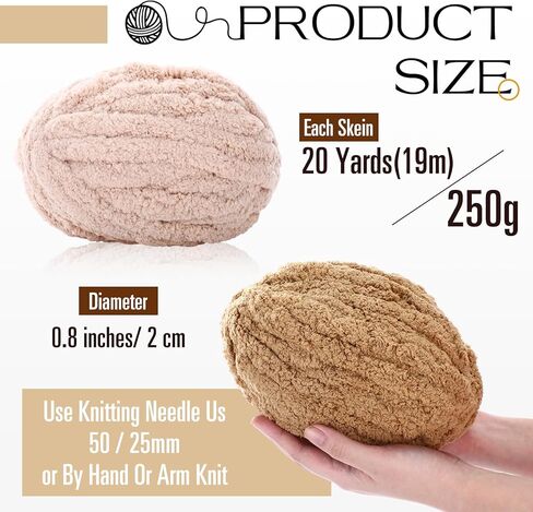 Timgle 12 skeins غزل مكتنزة للحياكة اليدوية، غزل شانيل رقيق سميك للغاية لبطانية الحياكة القطيفة، مصنوعات ملابس الأطفال، 20 ياردة، 8.5 أونصة لكل خصلة (سلسلة زرقاء) in Saudi Arabia