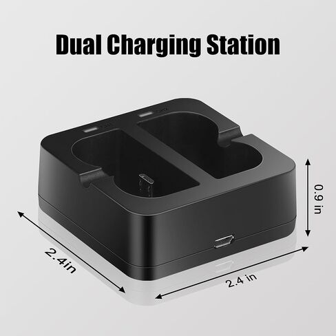 KUNLUN 2-Pack 7200mAh Replacement Battery with Charger Station for Ring Video Doorbell Camera 2/3/3 Plus/4, Spotlight Cam, Stick Up Cam,Rechargeable Upgraded Batteries 3.65V in Kuwait
