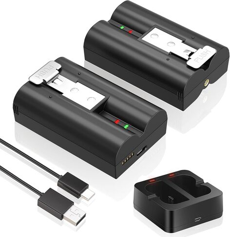 KUNLUN 2-Pack 7200mAh Replacement Battery with Charger Station for Ring Video Doorbell Camera 2/3/3 Plus/4, Spotlight Cam, Stick Up Cam,Rechargeable Upgraded Batteries 3.65V in Kuwait