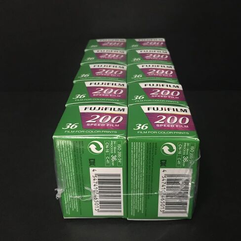 فيلم FujiFilm – C200 – 35 مم (ملون، 36 درجة تعريض، عبوة من 10) in Kuwait