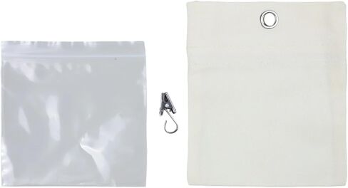 12-Pack Outdoor Curtain Weights Canvas Sandbags with 12 Metal Clips 12 PE Bags, Holds 15oz for Curtains Tablecloths Flags in Kuwait