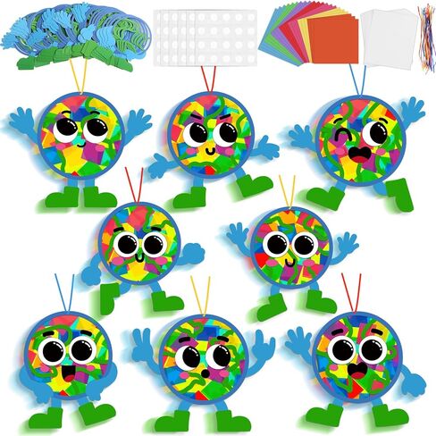 32 مجموعة من مجموعة أدوات عيد الحب Suncatchers الحرفية DIY على شكل نافذة على شكل قلب من الزجاج الملون بتأثير ورق وردي الحب للمنزل والمدرسة والفصول الدراسية لتزيين عيد الحب والحرف الفنية والأنشطة الإبداعية مشروع هدية للأطفال in Saudi Arabia