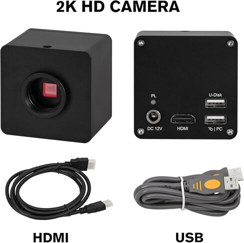 مجهر ثلاثي العينيات مركب LCD مقاس 10 بوصات من HSL، مجاهر بيولوجية احترافية مقاس 40x-2500x لمختبر البالغين، مجهر رقمي لكاميرا 2K LED WF10x WF16x WF25x مكثف ABBE in Kuwait
