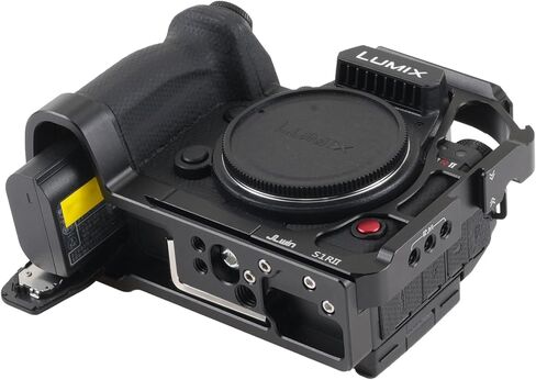 قفص كاميرا S1R II لكاميرا باناسونيك LUMIX S1RII S1II S1IIE، لوحة مدمجة سريعة التحرير لـ Arca-Swiss، قضبان الناتو، حذاء بارد in Kuwait