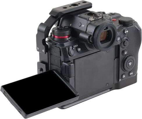 قفص كاميرا S1R II لكاميرا باناسونيك LUMIX S1RII S1II S1IIE، لوحة مدمجة سريعة التحرير لـ Arca-Swiss، قضبان الناتو، حذاء بارد in Kuwait