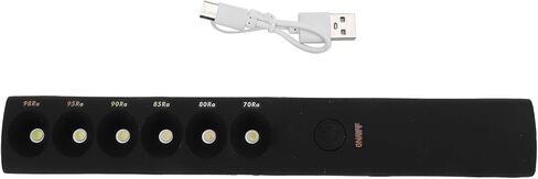 عصا مصباح درجة حرارة اللون المحمولة، قابلة لإعادة الشحن عبر USB، 6 أوضاع 2700K-6000K، مع قياس دقيق لدرجة حرارة اللون، للتصوير الفوتوغرافي وإضاءة الفيديو والمصممين in Kuwait