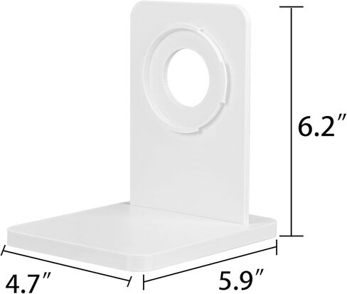 حامل للطاولة والرف للكاميرا في الداخل/الخارج، حامل مكتبي متوافق مع بطارية Google Nest Cam، تصميم بمشبك من قطعتين لوضع سطح مستوٍ ثابت in Kuwait