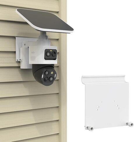 دعامة تثبيت جانبية من الفينيل متوافقة مع كاميرا eufy Security eufyCam S4 (أبيض) in Kuwait