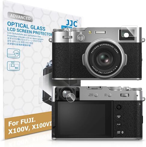 JJC XT5 XT4 XT3 فيلم واقي EVF لـ Fujifilm X-T5 X-T4 X-T3 X-H2S X-H2، مع طلاء AR مضاد للانعكاس 9H متين للغاية عالي الدقة وزجاج ألومينا عالي الحماية 2.5D حواف مستديرة مقاومة للخدش in Kuwait