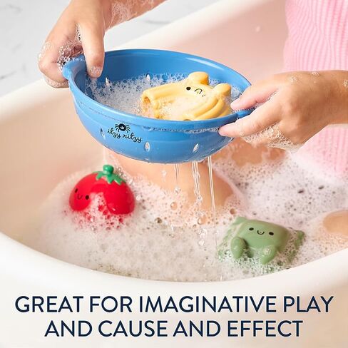 Itzy Ritzy Bath Squirter Toys – Set of 3 Textured, Pasta-Shaped Bath Toys & 1 Sprinkle Strainer – Itzy Splash Pals Promote Sensory Play, Cause & Effect, & Motor Skill Development – 6 Mos & Up (Pasta) in Saudi Arabia