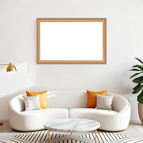 65.6FT Gold Bulletin Board Border Trim Roll, 3 Inch Wide Decorative Edge for Classroom Walls, Picture Frames, Posters, Doors, Windows & Office Decor, Classic Metallic Frame Molding Design-Ornate in Saudi Arabia