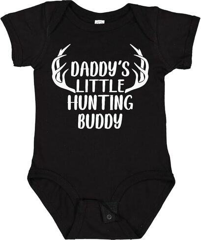 inktastic Daddy's Little Hunting Buddy Antler Design Baby Bodysuit in Saudi Arabia