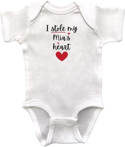 Mia Themed Infant Bodysuits, Grandson or Granddaughter Gift, Baby Shower Present, Newborn Apparel, Pregnancy Reveal in Kuwait