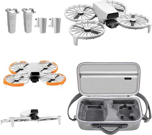 حزمة ملحقات DJI Flip، تتضمن حقيبة حمل قياسية لوحدة التحكم، وامتداد معدات الهبوط وواقيات المروحة لطائرة DJI Flip Drone، مجموعة الحماية الأساسية 3 في 1 in Kuwait