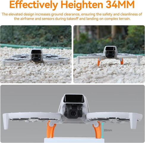 حزمة ملحقات DJI Flip، تتضمن حقيبة حمل قياسية لوحدة التحكم، وامتداد معدات الهبوط وواقيات المروحة لطائرة DJI Flip Drone، مجموعة الحماية الأساسية 3 في 1 in Kuwait