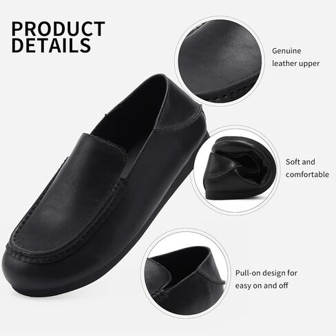 Loafers for Women, Lightweight Slip On Flat Shoes, Comfortable Leather Women Shoes with Rubber Sole for Work & Casual in Saudi Arabia