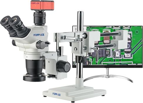 15X-100X ثلاثي العينيات ستيريو قياس المجهر الإلكتروني 4K HD كاميرا 15.6 بوصة مراقب in Kuwait