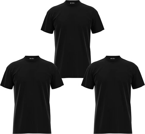 Maks Men's Pre-Washed Ultra Soft Combed Cotton Multipack Crew Neck Premium T-Shirts Undershirts in Saudi Arabia