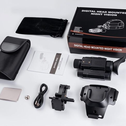 Head-Mounted Night Vision Monocular Digital Infrared Monocular for Camping Hunting in Saudi Arabia