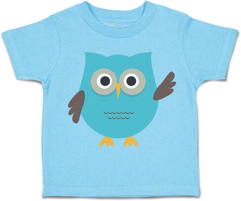 Toddler T-Shirt Birds Mini Owl Waves Owl Waves Boy & Girl Clothes Baby Funny Tee in Saudi Arabia
