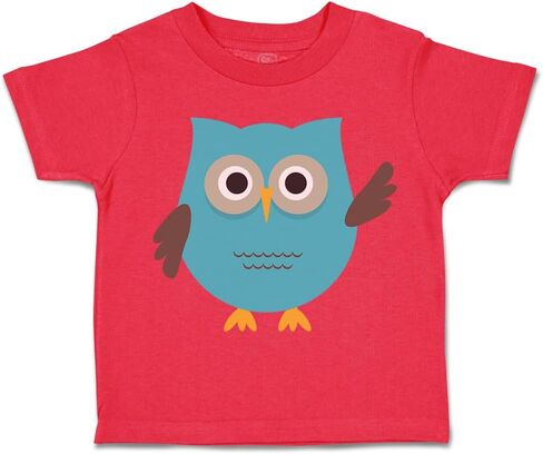 Toddler T-Shirt Birds Mini Owl Waves Owl Waves Boy & Girl Clothes Baby Funny Tee in Saudi Arabia