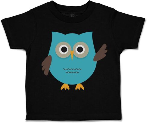 Toddler T-Shirt Birds Mini Owl Waves Owl Waves Boy & Girl Clothes Baby Funny Tee in Saudi Arabia