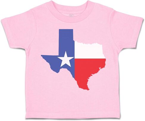 Toddler T-Shirt Love Texas Map Valentines Love Cotton Texas Boy & Girl Clothes in Kuwait