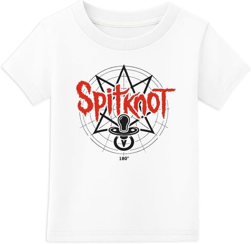 Spitknot Baby T-Shirt, 100% Cotton, Sizes 3-24m, Band Baby T-Shirt for Slipknot Fans in Kuwait