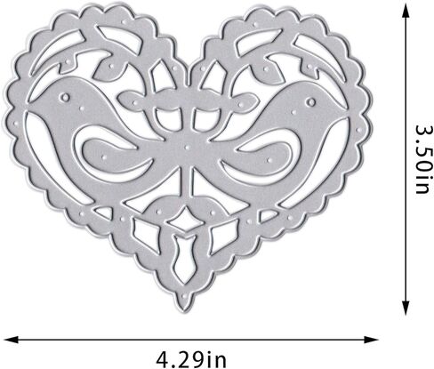 Valentines Love Metal Cutting Dies for Card Making, Cupid Love Rose Background Die Cuts Carbon Steel Embossing Stencil Template Cutting Tools for DIY Scrapbooking Paper Card Photo Album Supplies in Saudi Arabia