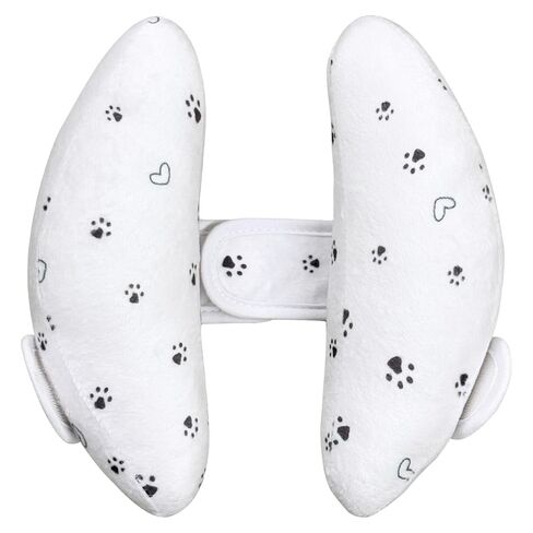 Adjustable Baby Head Neck Support Pillow for Car Seat and Stroller - Soft and Lightweight Cushion for Travel and Daily Use, with Cute Cat Paw Print Pattern Baby Travel Pillow in Saudi Arabia