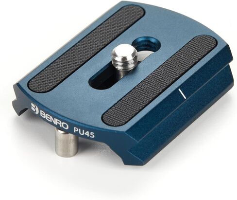 Benro Arca-Swiss Style Quick Release Plate 45 mm – Anti-Twist Rubber Base, Dual Safety Screws, Standard ¼-20 Camera Mount for Tripods and Heads (PU45C) in Kuwait