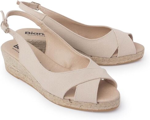 Oliva Espadrille Wedges: Sustainable, Vegan, Classic Style. Made in Spain in Saudi Arabia