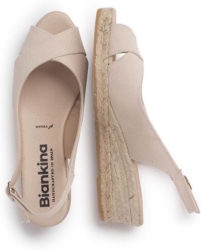 Oliva Espadrille Wedges: Sustainable, Vegan, Classic Style. Made in Spain in Saudi Arabia