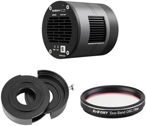 SVBONY SC571CC Telescope Camera with SV220 Telescope Filter, 2" 7nm Dual-Band Nebula Filter and SV226 Telescope Filter Drawer, Zero Amp-Glow IMX571 APS-C Color Camera and Filter for Astrophotography in Kuwait