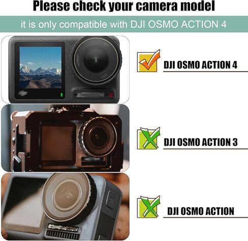 6 قطع واقي شاشة لـ Dji Osmo Action 4، مع غطاء عدسات 9H من الزجاج المقسى عالي الشفافية وغطاء شاشة واقي للعدسة، ملحقات واقية، يمنع الغبار والخدوش in Kuwait