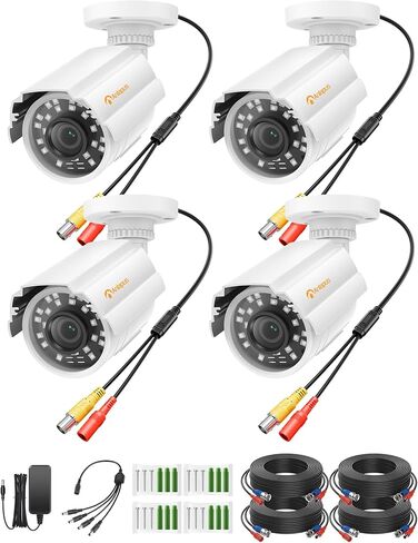 Anlapus 1080P HD Hybrid 4 في 1 كاميرا أمان خارجية، رؤية ليلية، IP66 مقاومة للطقس، TVI/CVI/AHD/CVBS CCTV كاميرا رصاصة لنظام 1080P/5MP/4K للمراقبة التناظرية DVR in Kuwait