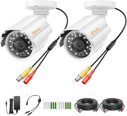 Anlapus 1080P HD Hybrid 4-in-1 Security Camera Outdoor, Night Vision, IP66 Weatherproof, TVI/CVI/AHD/CVBS CCTV Bullet Camera for 1080P/5MP/4K Analog Surveillance DVR System in Saudi Arabia