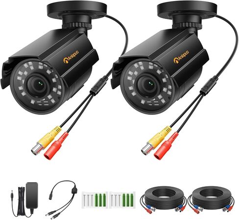 Anlapus 1080P HD Hybrid 4-in-1 Security Camera Outdoor, Night Vision, IP66 Weatherproof, TVI/CVI/AHD/CVBS CCTV Bullet Camera for 1080P/5MP/4K Analog Surveillance DVR System in Saudi Arabia