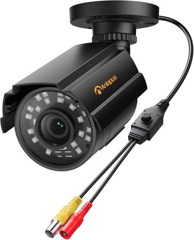 Anlapus 1080P HD Hybrid 4-in-1 Security Camera Outdoor, Night Vision, IP66 Weatherproof, TVI/CVI/AHD/CVBS CCTV Bullet Camera for 1080P/5MP/4K Analog Surveillance DVR System in Saudi Arabia