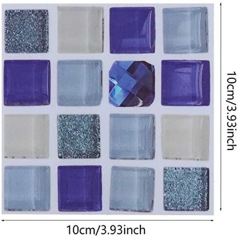 18pcs Mosaic Tile Transfer Stickers, Easy Peel and Stick, Reusable and Durable, for Kitchen and Bathroom (013) in Saudi Arabia